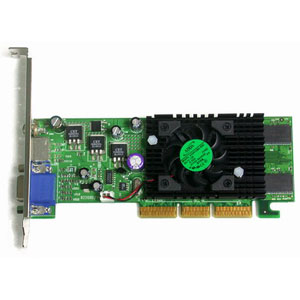 Jaton 3DForceFX 5200 Video Accelerator nVIDIA GeForceFX 5200 128MB DDR SDRAM AGP 8x 3DFORCE FX5200TV