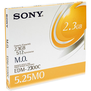 Sony 5.25 Inch Magneto Optical Media Rewritable 2.3GB 4x EDM2300CWW