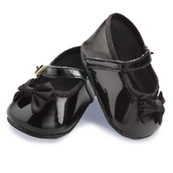 Doll Shoes - Lee Middleton Dolls Black Mary Jane Shoes