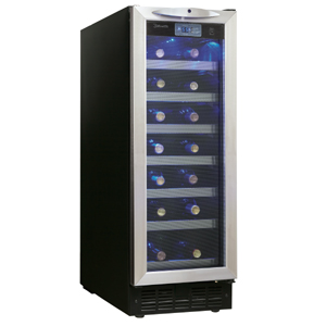 Danby DWC276BLS 27 Bottle Built-In Wine Cooler - Black with Stainless Steel Door Trim