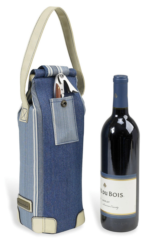 Picnic at Ascot 315AG Aegean Single Bottle Carrier... by Picnic at Ascot
