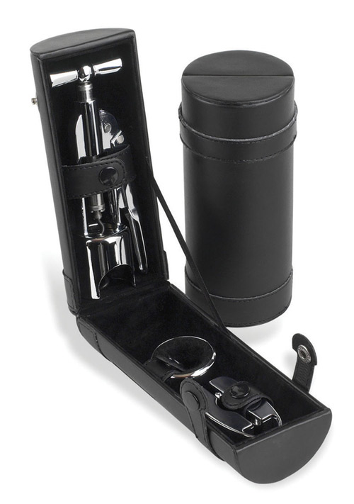 Picnic at Ascot 612 Barware-Napa Wine Set Black Case