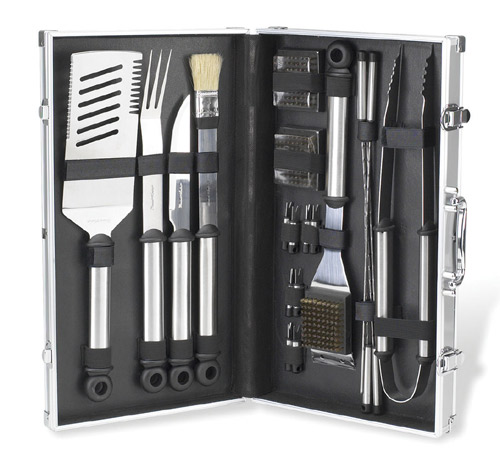 Picnic at Ascot SBL B.B.Q-Stainless Steel Master Grill Tools CHROME STEEL