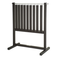 TKO 823NVR Neoprene Vinyl Dumbbell Storage Rack Silver Metallic or Black