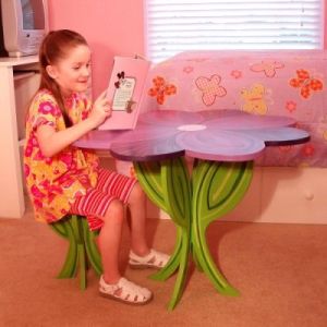 2101Tea Cup Tables-Peppermint Pink Pansy Extra... by Tea Cup Tables