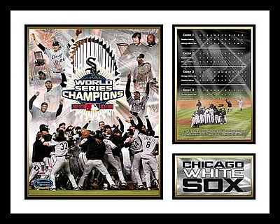 2005 Chicago White Sox Framed Photo World Series Champs Milestone Collage