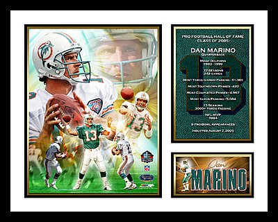 Dan Marino Framed Photo Miami Dolphins Career Milestone Collage