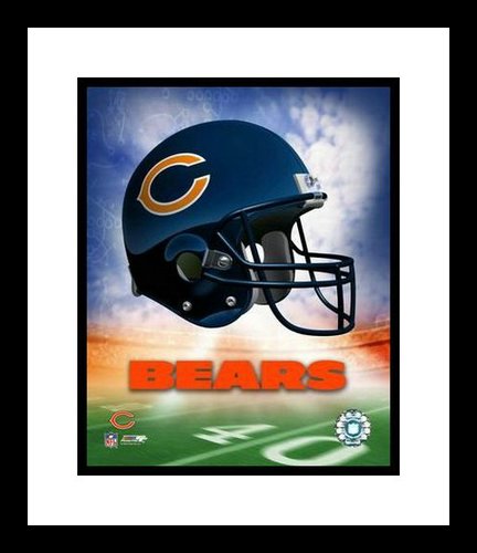 Chicago Bears Framed 8x10 Photo - Team Logo and Helmet Collage