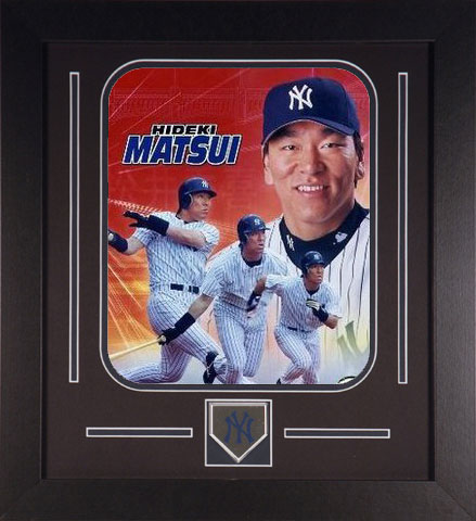 Hideki Matsui Framed Photo Collage with New York New York Yankees Medallion