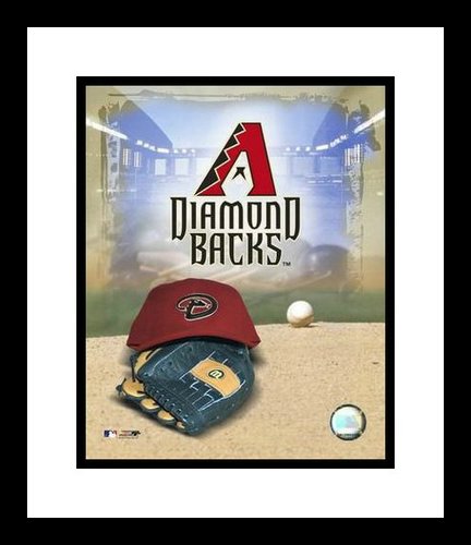 Arizona Diamondbacks Framed 8x10 Photo - Team Logo and Cap Collage