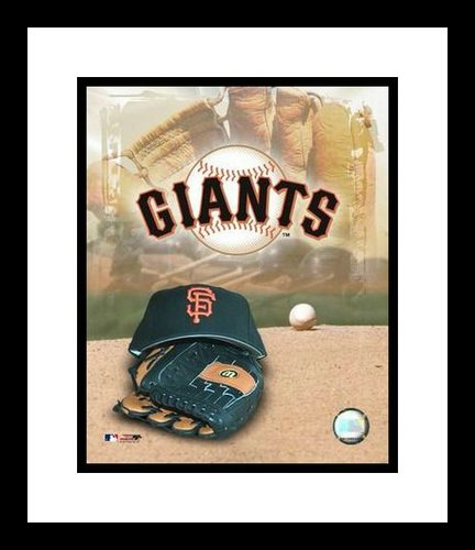 San Francisco Giants Framed 8x10 Photo - Team Logo and Cap Collage