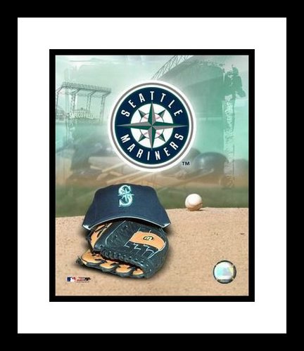 Seattle Mariners Framed 8x10 Photo - Team Logo and Cap Collage
