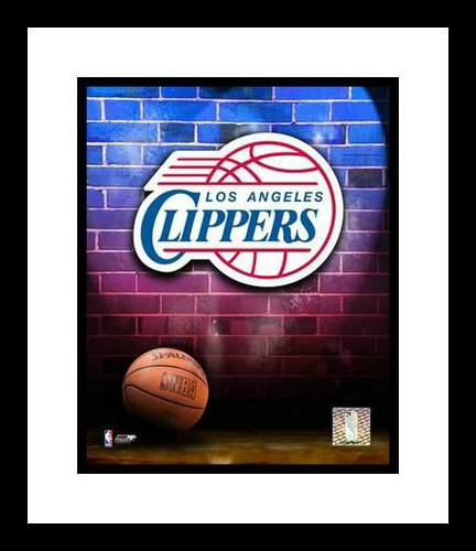 Los Angeles Clippers Framed 8x10 Photo - Team Logo and Basketball