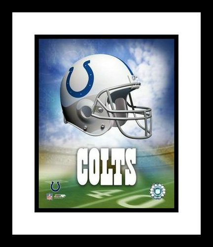 Indianapolis Colts Framed 8x10 Photo Team Logo and Helmet Collage