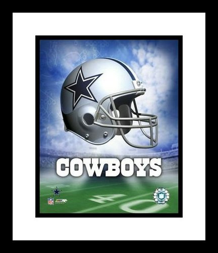 Dallas Cowboys Framed 8x10 Photo Team Logo and Helmet Collage