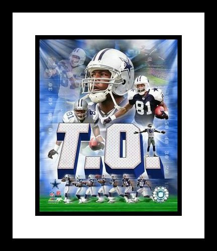 Terrell Owens Framed 8x10 Photo Dallas Cowboys Collage