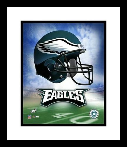 Philadelphia Eagles Framed 8x10 Photo Team Logo and Helmet Collage