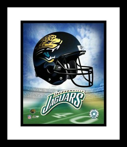 Jacksonville Jaguars Framed 8x10 Photo Team Logo and Helmet Collage