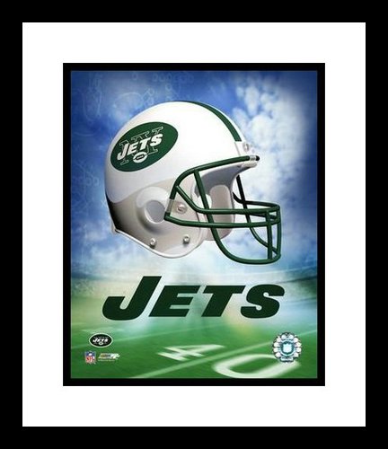 New York Jets Framed 8x10 Photo - Team Logo and Helmet Collage