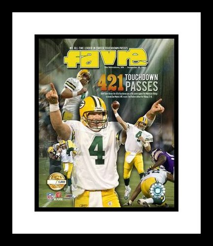 Brett Favre Framed 8x10 Photo - Green Bay Packers 421 TDs Collage