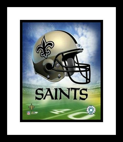 New Orleans Saints Framed 8x10 Photo - Team Logo and Helmet Collage