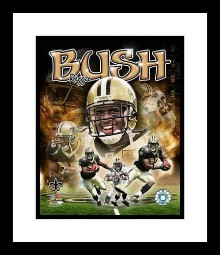 Reggie Bush Framed 8x10 Photo - New Orleans Saints Collage