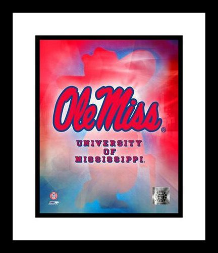 Ole Miss Rebels Framed 8x10 Photo - University of Mississippi Team Logo