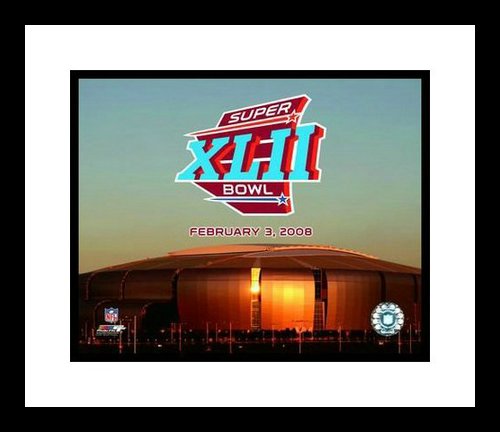 Super Bowl XLII New England Patriots vs New York Giants Framed 8x10 Photo - Stadium Shot