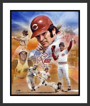 Pete Rose Framed 8x10 Photo - Cincinnati Reds Legends Collage