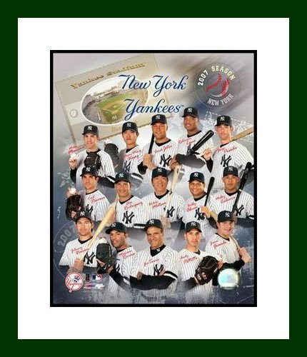 New York Yankees Team Photo - 2007 New York Yankees Framed 8x10 Photo - Team Collage