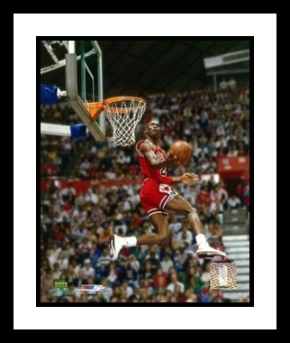 Michael Jordan Framed 8x10 Photo Chicago Bulls Reverse Dunk