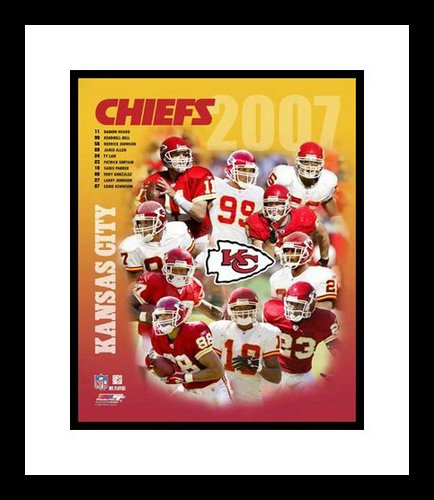 2007 Kansas City Chiefs Team Composite Framed 8x10 Photo