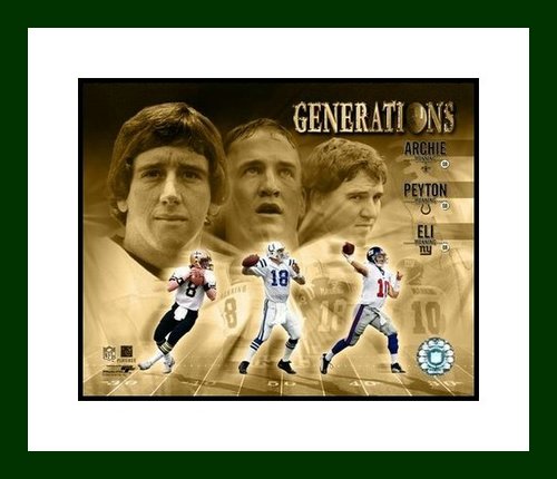 Achie Manning Peyton Manning Eli Manning Framed 8x10 Photo Manning Generations