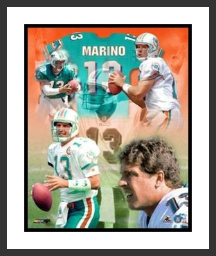 Dan Marino Framed 8x10 Photo Miami Dolphins Legends Collage