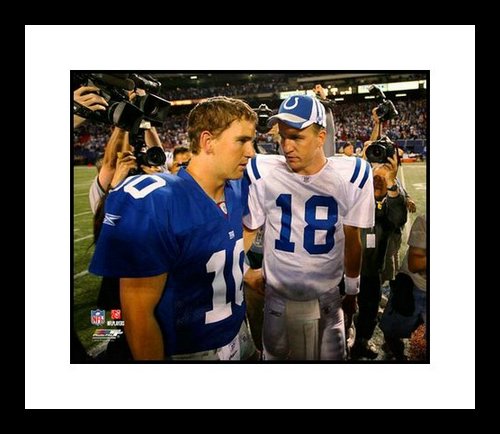 Eli Peyton Manning Framed 8x10 Photo Manning Bowl