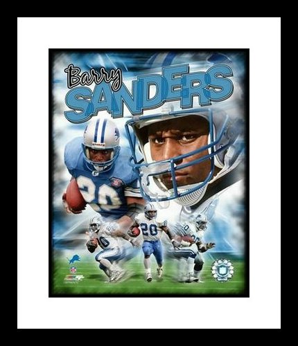 Barry Sanders Framed 8x10 Photo Detroit Lions Legends Composite