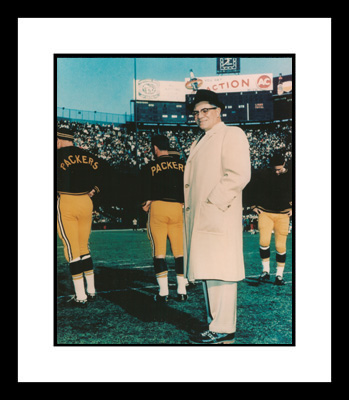 Vince Lombardi Framed 8x10 Photo Green Bay Packers Sideline Coaching