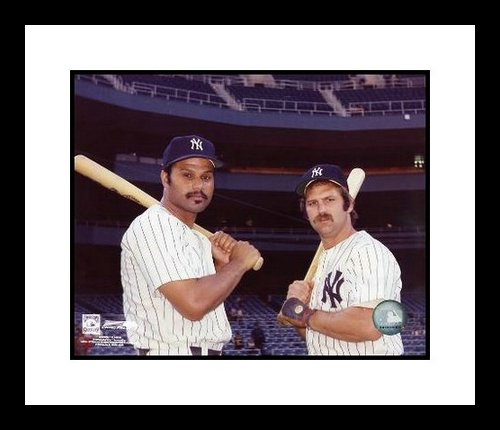 Thurman Munson & Chris Chambliss Framed 8x10 Photo - NY Yankees