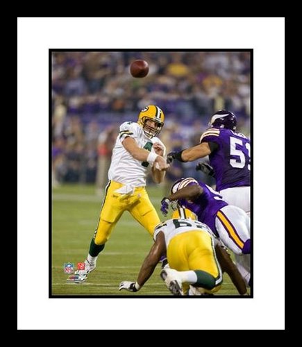 Brett Favre Framed 8x10 Photo Green Bay Packers Record Breaking 421st TD Throw