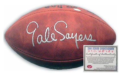 Gale Sayers Hand Signed Official NFL Leather Football