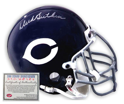 Dick Butkus Hand Signed Full Size Deluxe Replica Bears Helmet