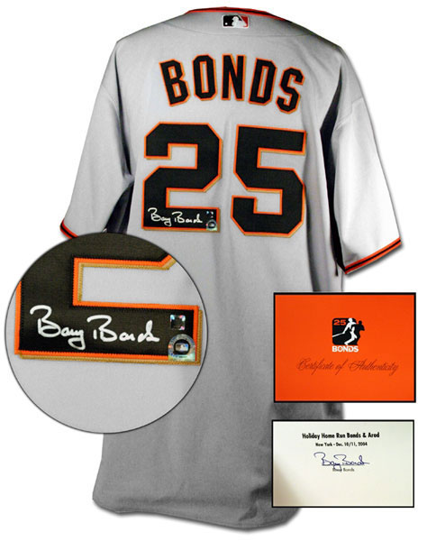 Barry Bonds Hand Signed Authentic San Francisco Giants Away Jersey