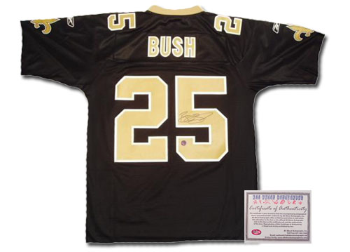 Reggie Bush Hand Signed Authentic Style New Orleans Saints Black Jersey