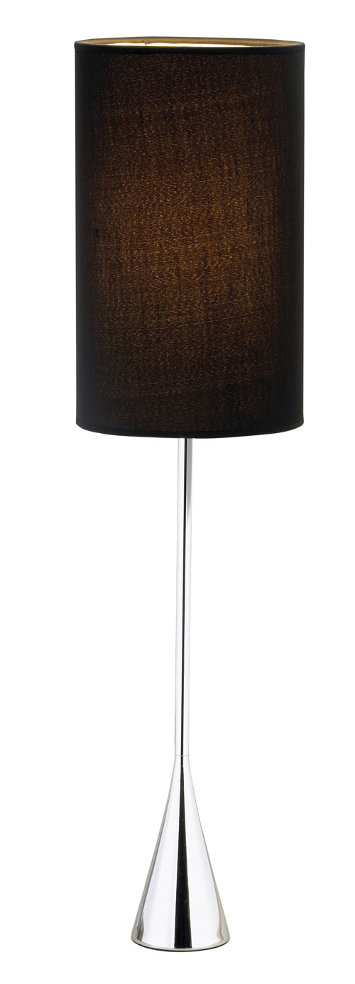 Adesso 4028 Bella Table Lamp Chrome 22 with White shade
