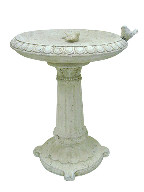 Alpine GEM118 Polyresin Bird Bath