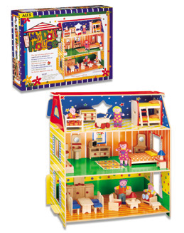 A Dolls House - Alex Toys 16 My Doll House With Furniture And Dolls