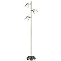 Glass Lamp Shades - American Lighting 9977C Deluxe Tree Lamp With Frosted Glass Shades