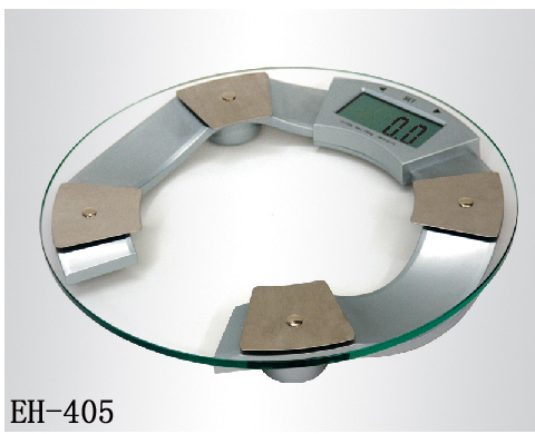American Trading House EH-405 Body Fat Glass Digital RoundXL Platform1.5 Inch LCD Scale