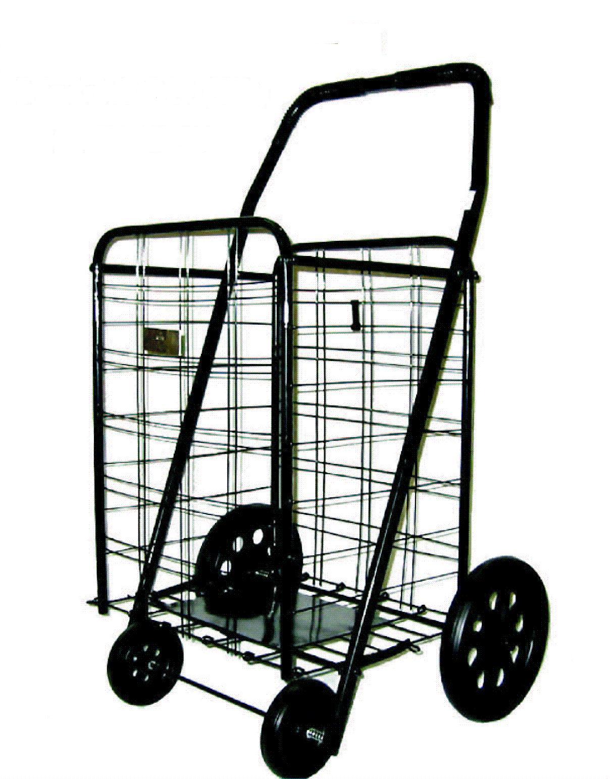 American Trading House  Inc. H1001XL-Heavy Duty Shopping Cart in Black