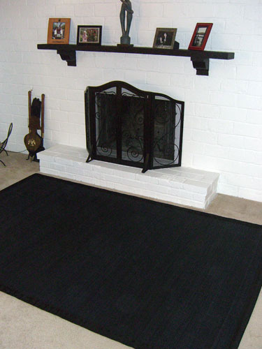 Anji Mountain AMB00130046 Villager Ebony Bamboo Rug